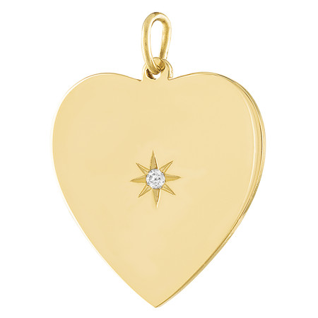 【MEJURI】Heart Charm ハートのチャーム★14k YellowGold Amazon.com: 14k Yellow Gold Hollow Polished Hammered Medium