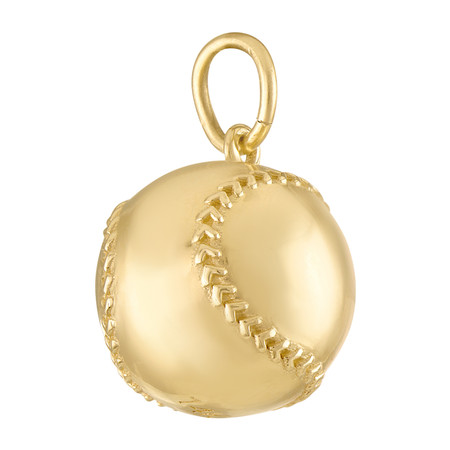 Baseball 14k Gold Charm