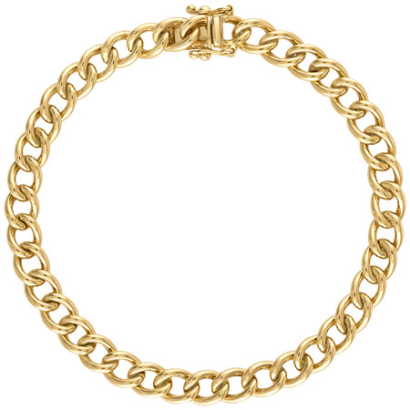 Gigi 14K Gold Charm Bracelet | Curb Link Bracelet | Charm Bracelets