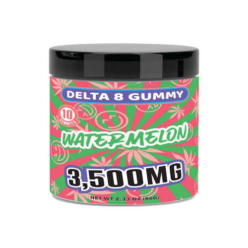 3,500mg Delta 8 Gummy 10ct | WATERMELON