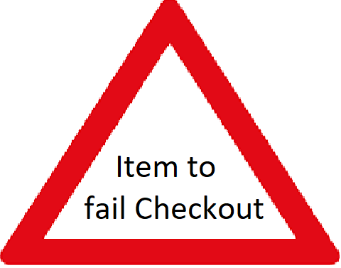 Image for the item which will cause a failure