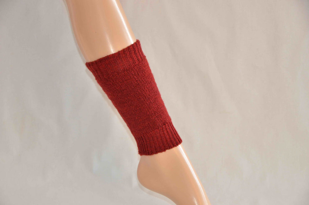 Thick Wool Terry Leg Warmers
Color: Poppy Red 