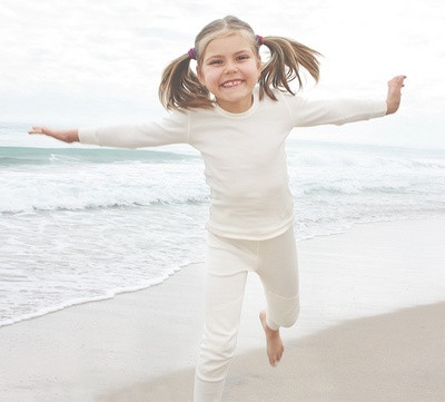 Ruskovilla Natural Silk Long Sleeved Shirt for Children
