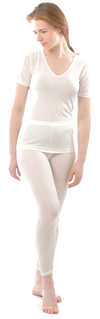 Organic Silk Jersey Leggings for Women