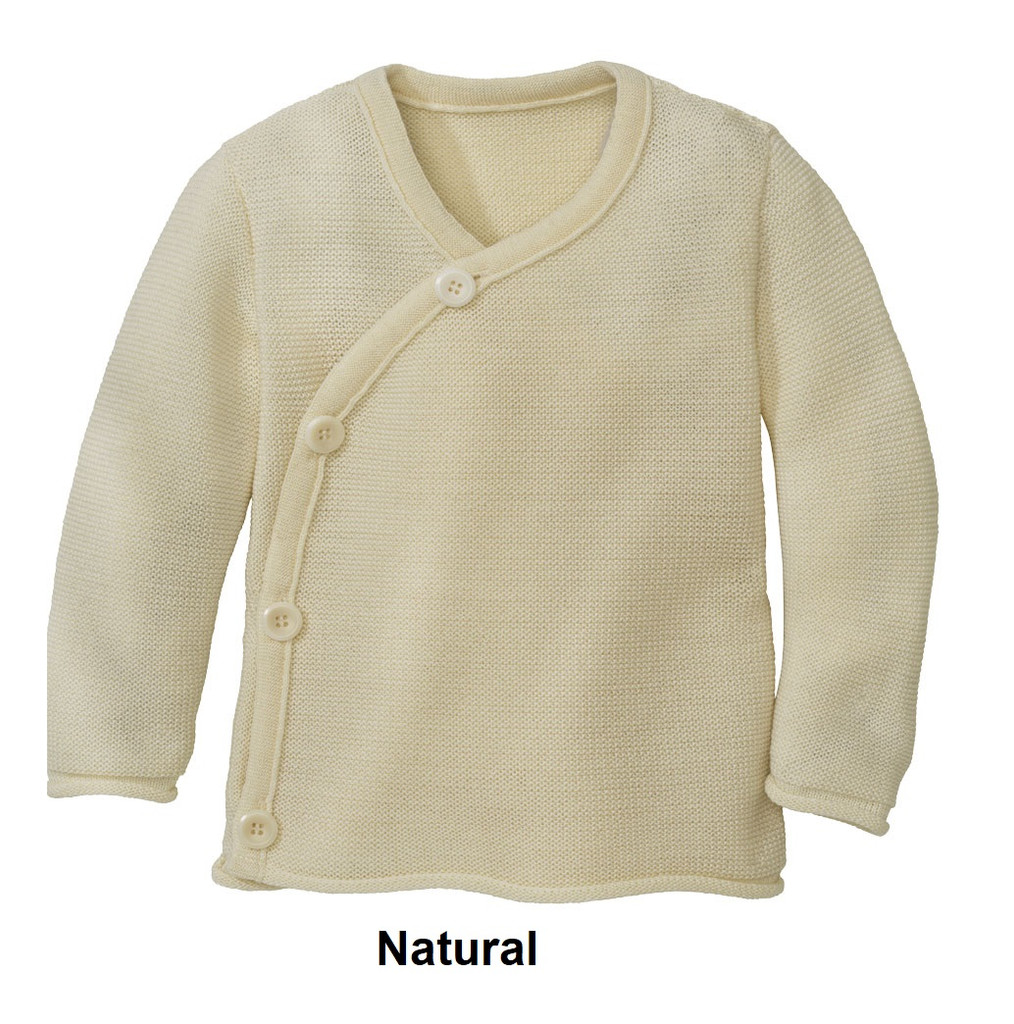 Disana Organic Wool Melange Jacket Sweater
Color: Natural