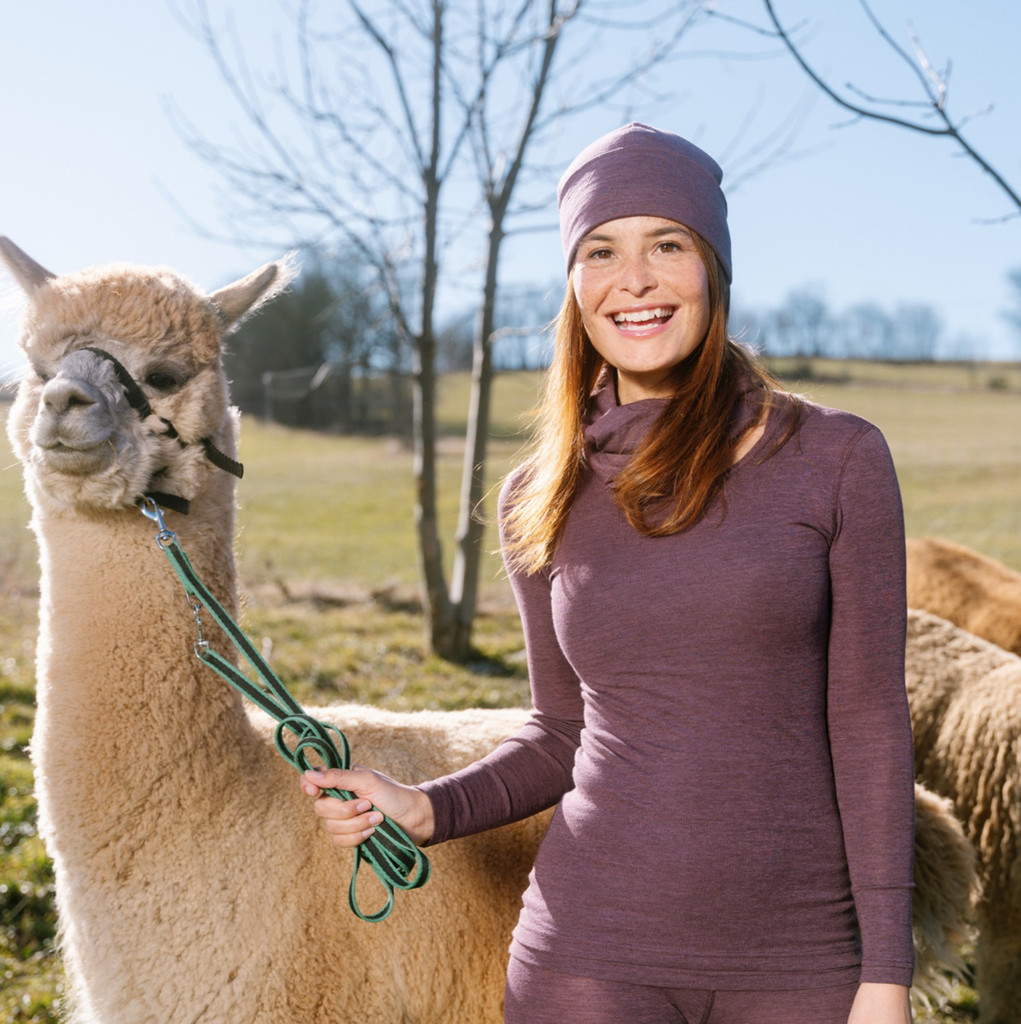 Women's Long Sleeve Underwear Shirt, Organic Wool Cotton