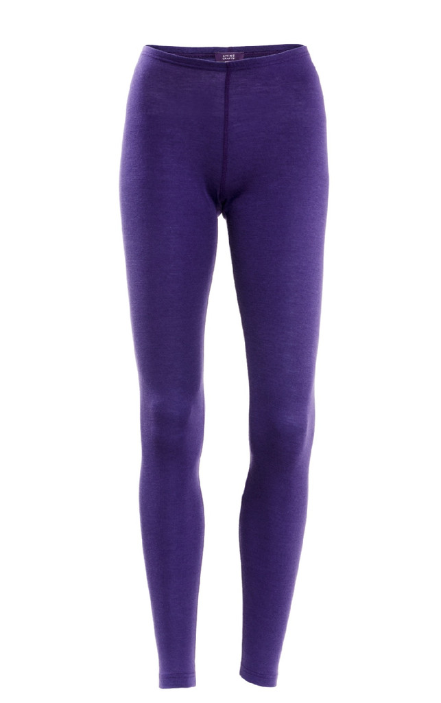 Women's Leggings | Organic Merino Wool / Cotton
Color: 900 violet