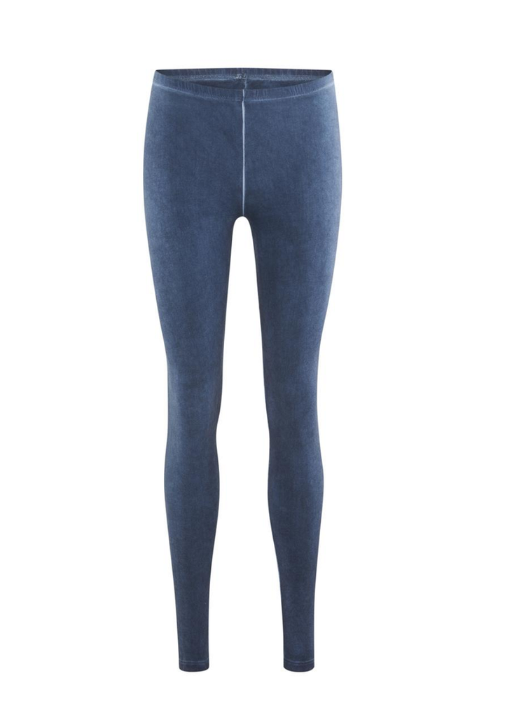 Women Organic Cotton Leggings
Color: indigo blue
