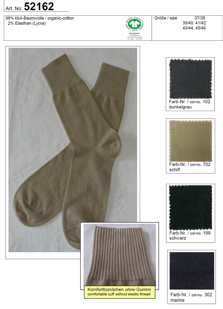 Organic Cotton Unisex Socks