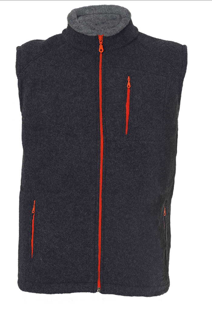 Organic Wool Fleece Men's Vest
Color: Anthracite