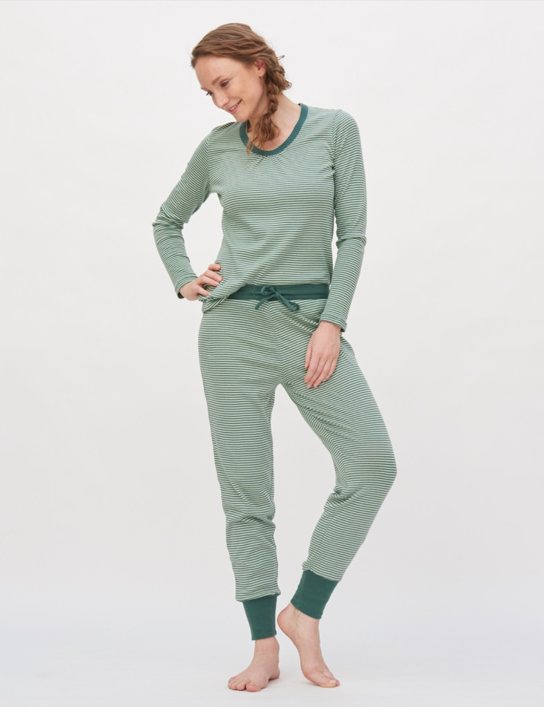 Women's Pajama Trousers
Color: 377 Silver Pine / Misty Green