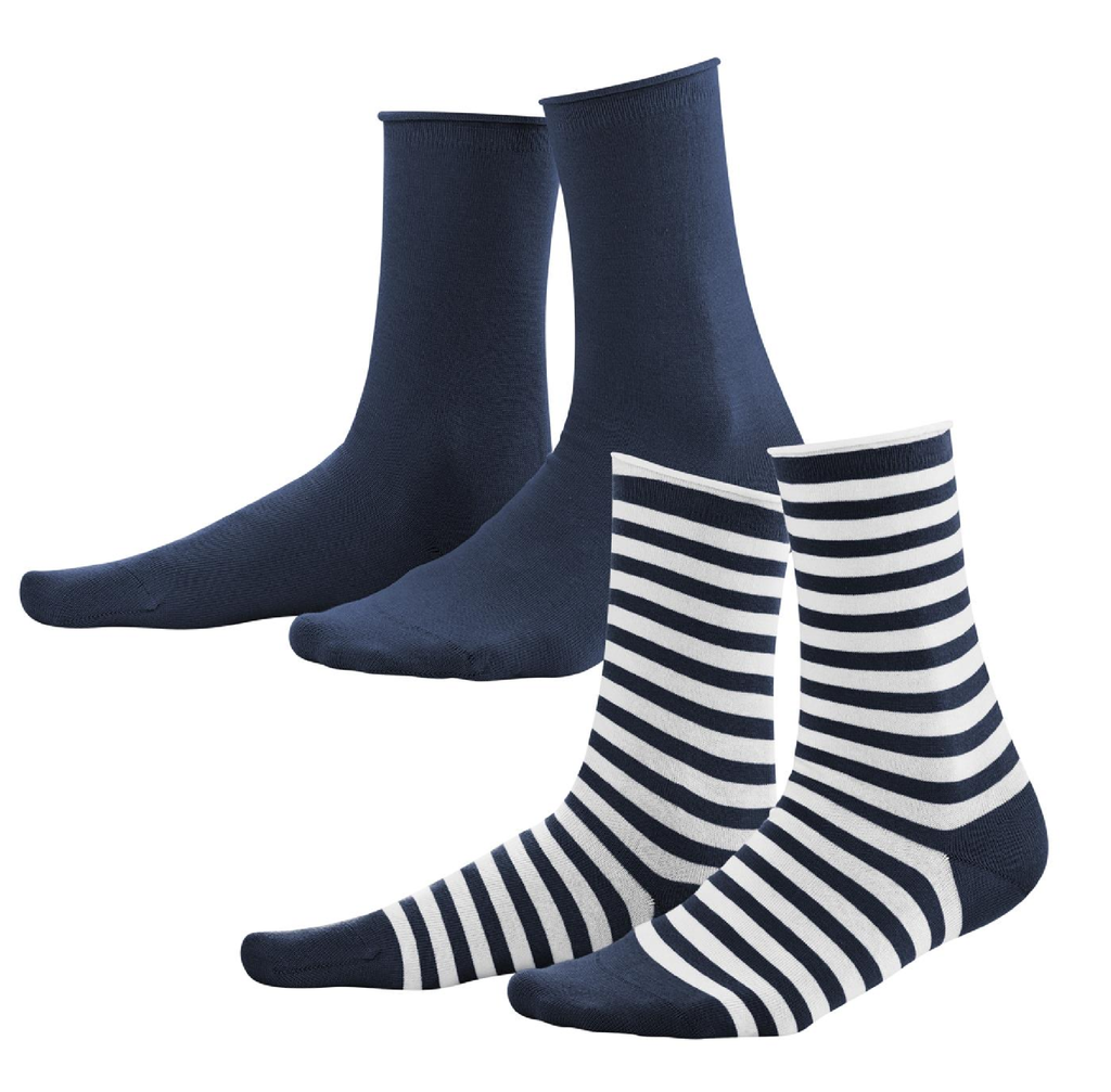  Organic Cotton Women Socks
Color: 581 navy/white