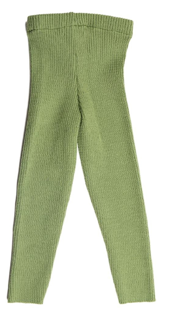 Organic Wool Children Legings
Color: Green