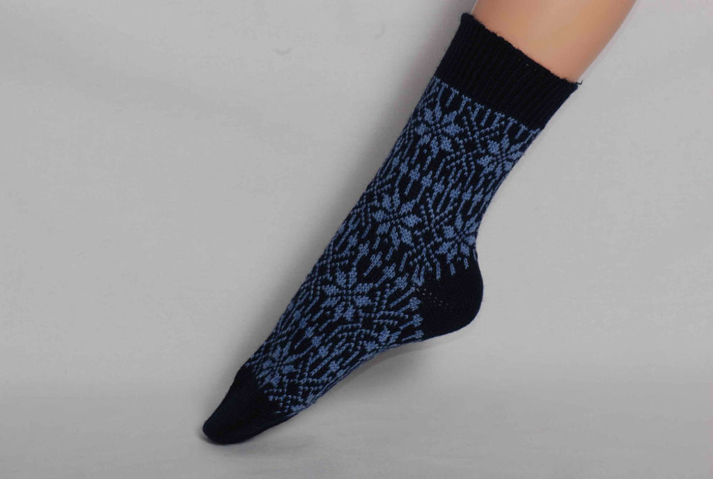 Organic Merino Wool Socks
Color:  88 Navy/Skyblue
