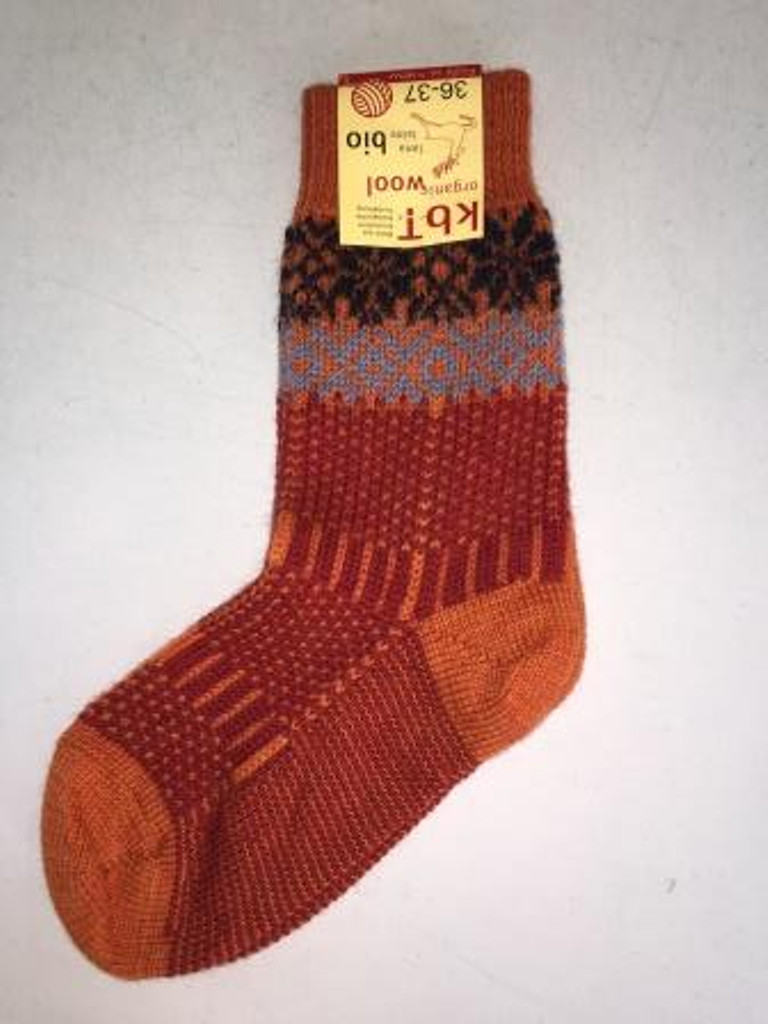 Organic Merino Wool Socks
Color:  57 Lobster/Orange