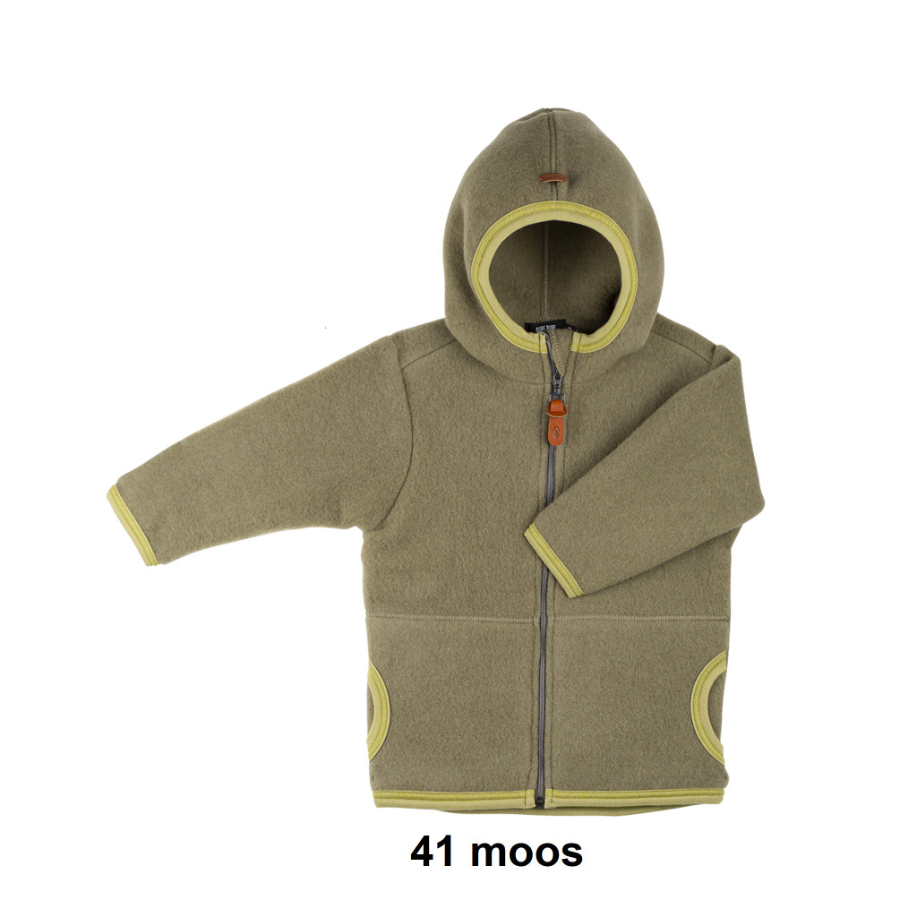 Organic Marino Wool Fleece Kids Jacket
color: 41 moos