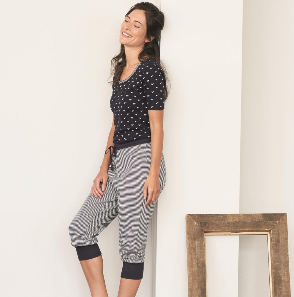 Organic Cotton 3/4 sleep trousers