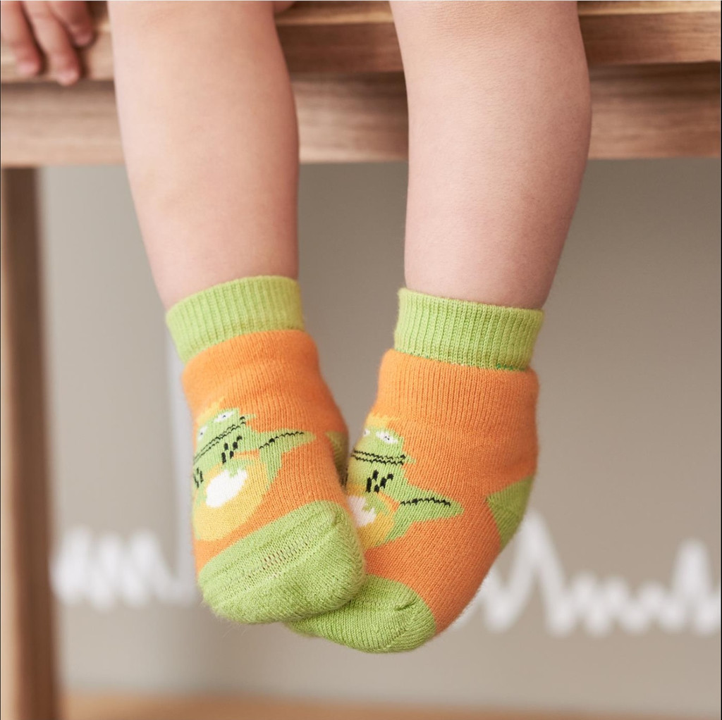 Baby Organic Cotton Socks
Color: 706 pumpkin/cobalt