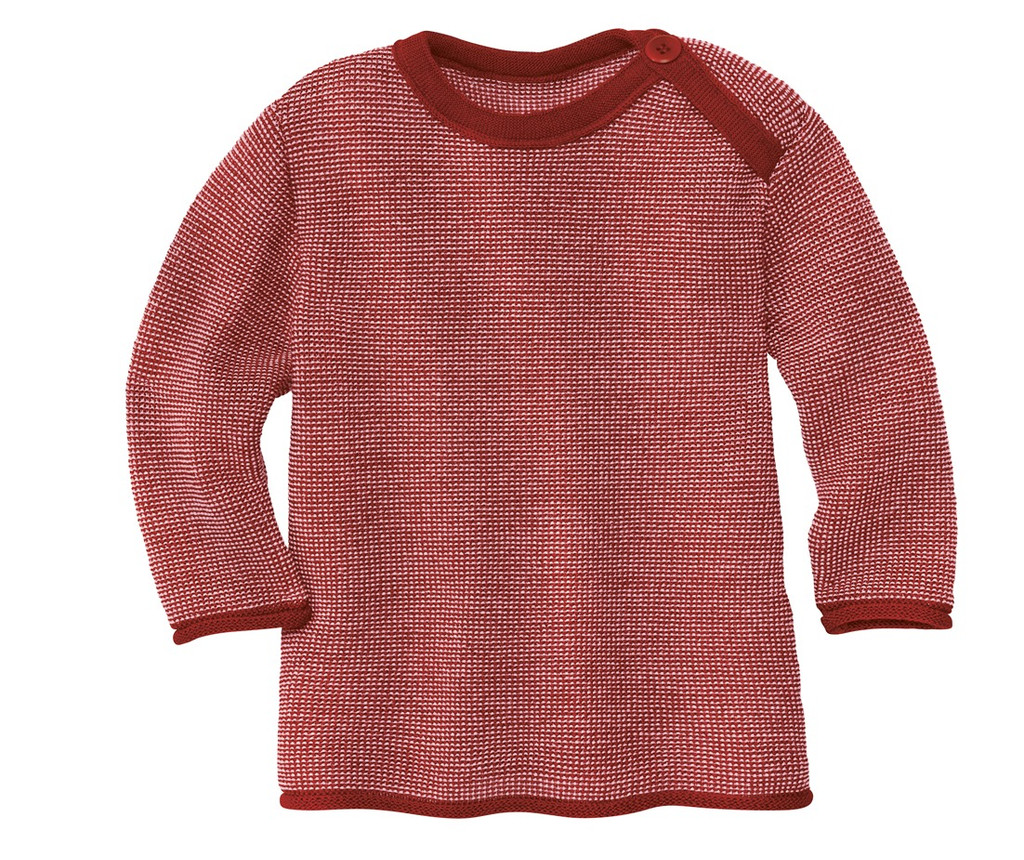 Disana Organic Wool Melange Sweater
Color: 933 Bordeaux Rose