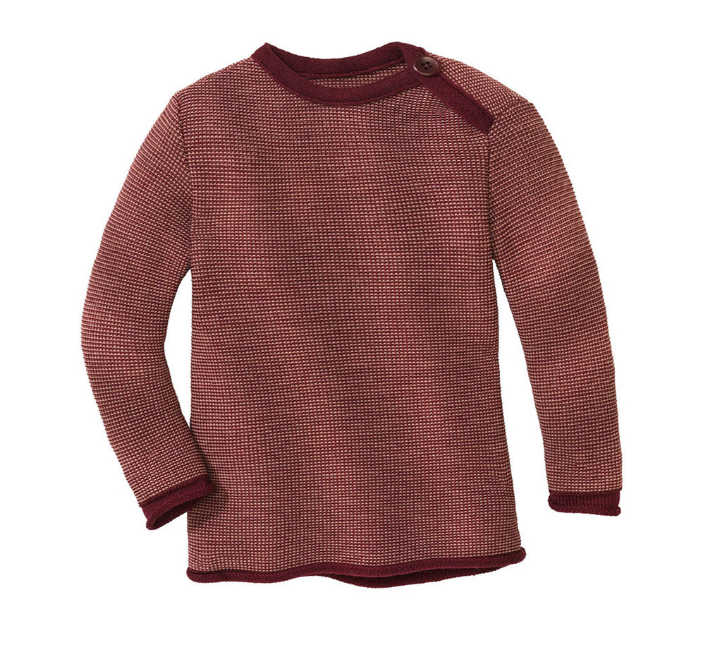 Disana Organic Wool Melange Sweater
Color: 939 Cassis-Rose