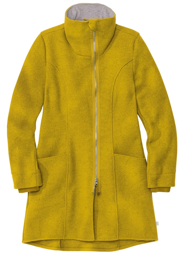 Disana Organic Boiled Wool Women's Coat
Color: Curry