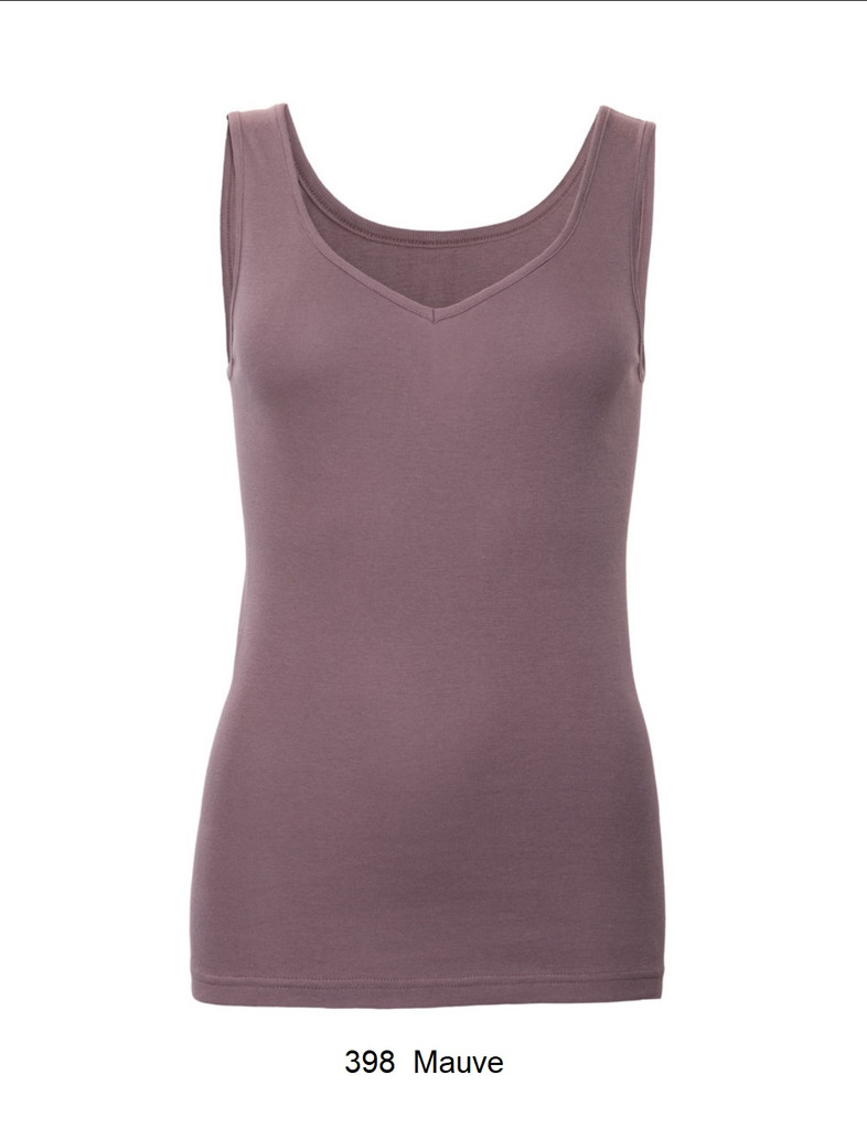 Women's Organic Cotton V-neck Sleeveless shirt