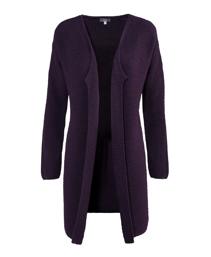 Women's Organic Cotton Wool Cardigan
Color: 81 Aubergine