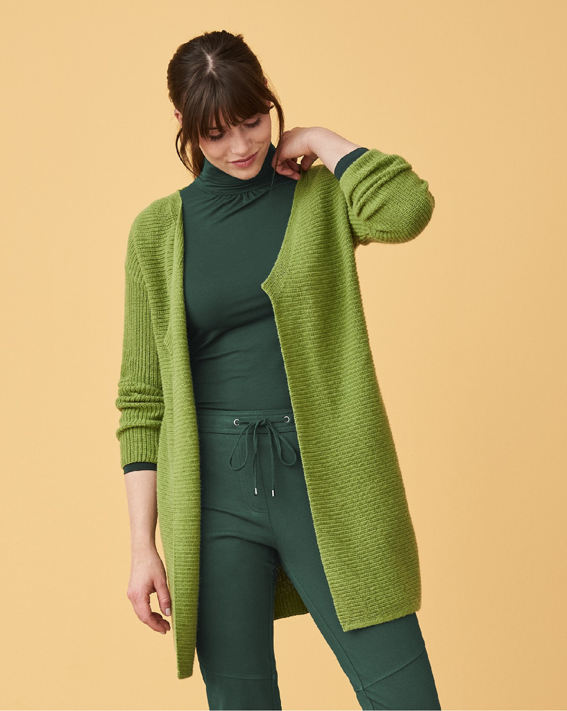 Women's Organic Cotton Wool Cardigan
Color: 279 Avacado