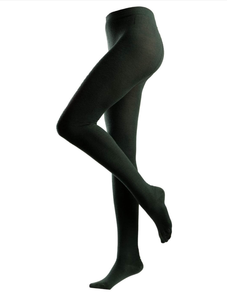 Women's Organic Wool Cotton Tights
Color: 650 olive