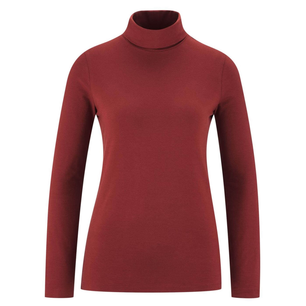 Women's Organic Cotton Turtleneck shirt
Color: 869 chestnut