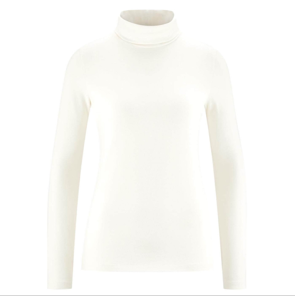 Women's Organic Cotton Turtleneck shirt
Color: 265 cream