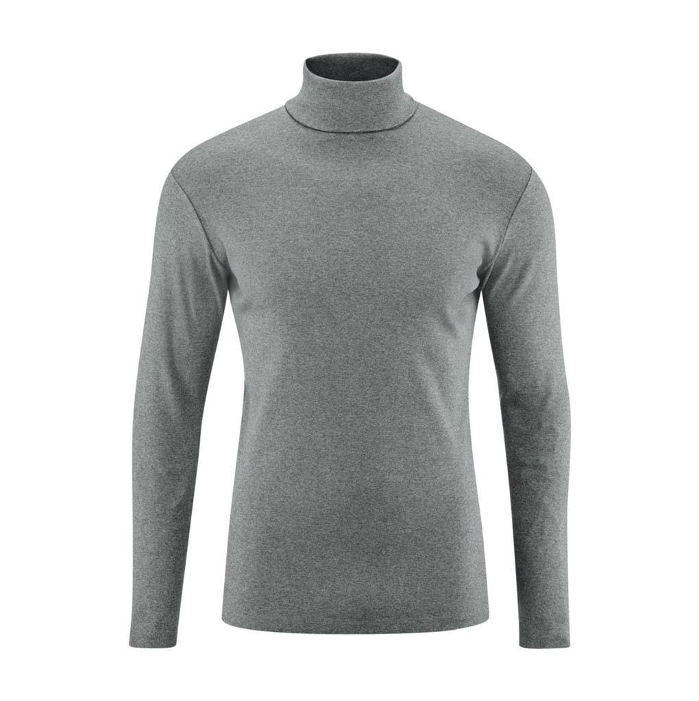 Men's Turtleneck shirt - Organic Cotton
Color: 155 Grey Melange