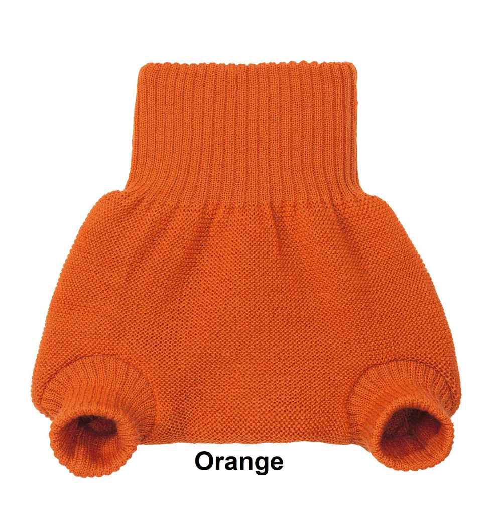 Organic Merino Wool Diaper Cover
Color: 771 Orange