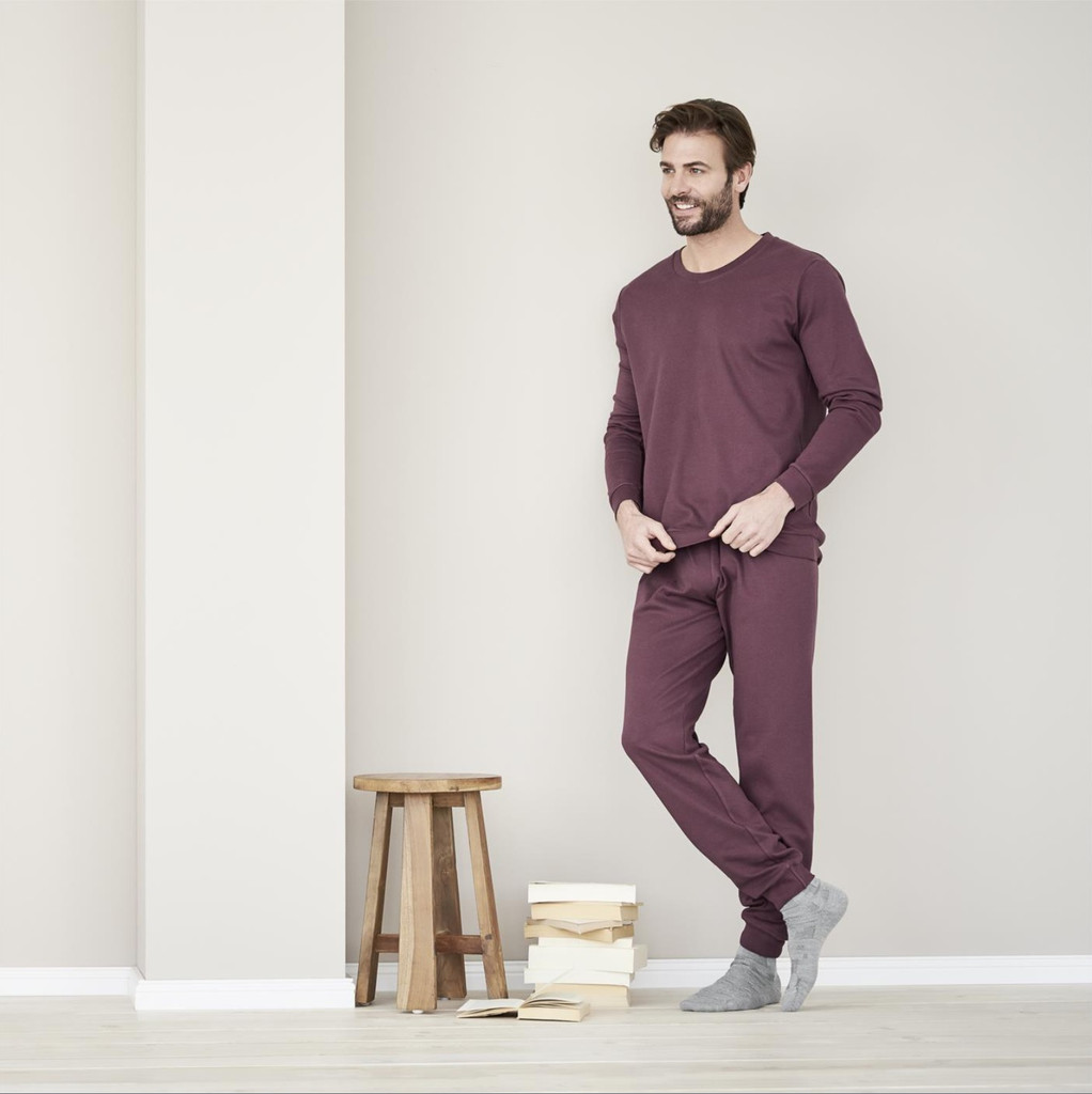 Men's Pyjamas , Organic Cotton
Color: 528 burgundy