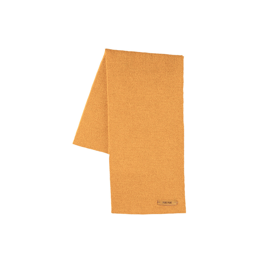 Organic Merino Wool, Cotton, Kids scarf 
Color: 052 amber