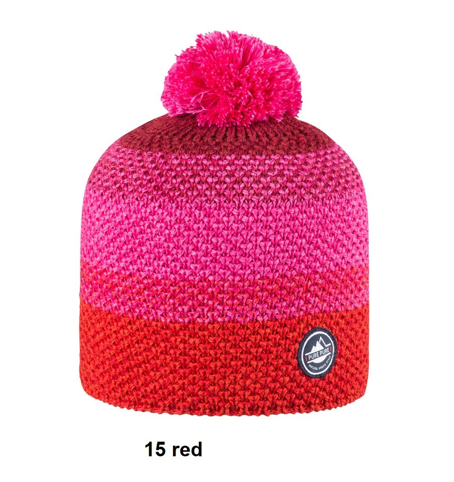 Organic Merino Wool, Cotton, Silk Hat
Color: 15 Red