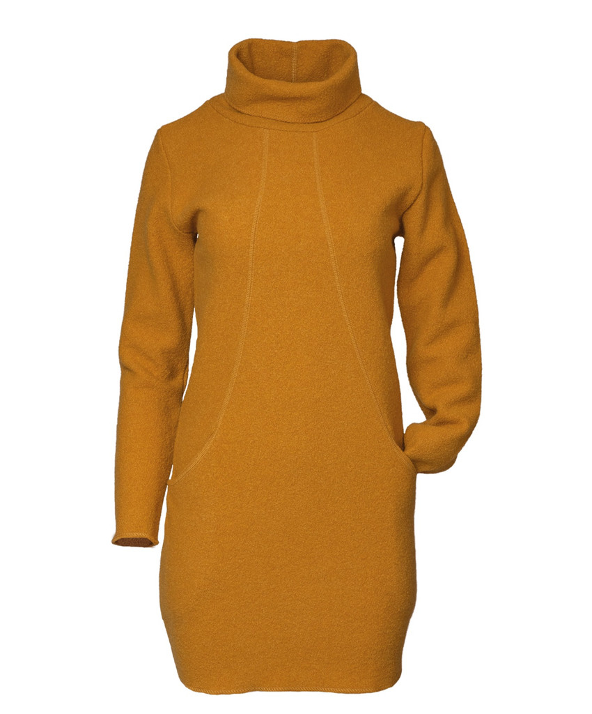 Organic Wool Krepp-fleece Dress
Color:  39 Kurkuma