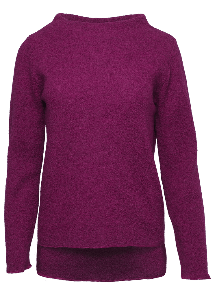 Organic Wool Krepp-fleece Women Shirt
Color: 09 Berry