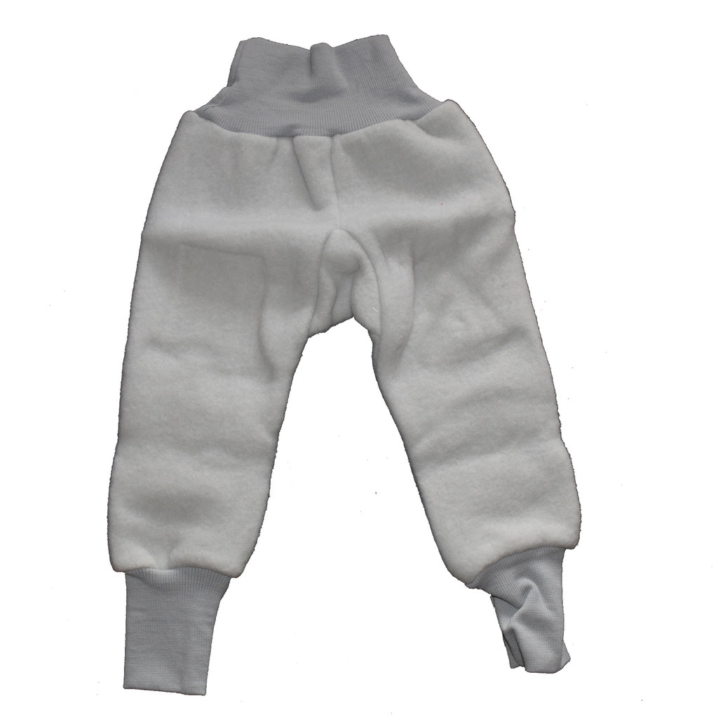 Organic Wool Fleece Cotton Baby Pants
Color: 140 grey melange