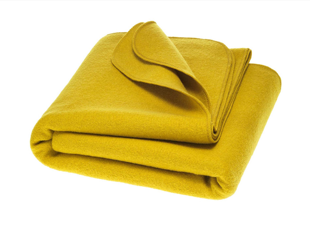Disana Organic Boiled Wool Blanket 135 - 200 cm
Color: Curry