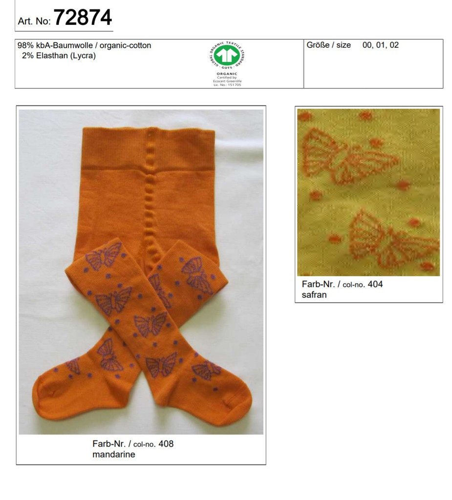 Organic Cotton Baby Tights