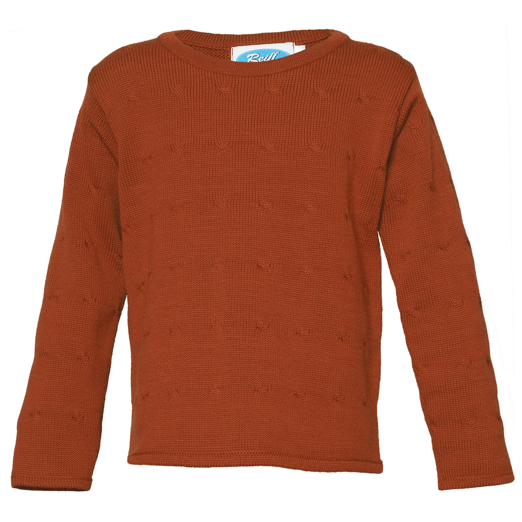 Organic Wool Silk Kids Sweater
Color: 40 terra