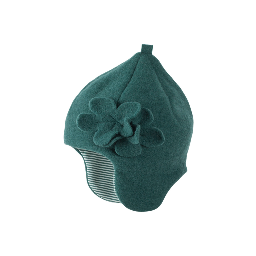 Organic Wool Fleece Hat
Color: 481 smoke green