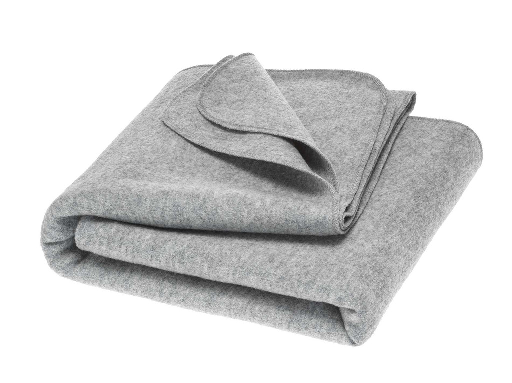 Disana Organic Boild Wool Blanket 
Color: 121 Grey
