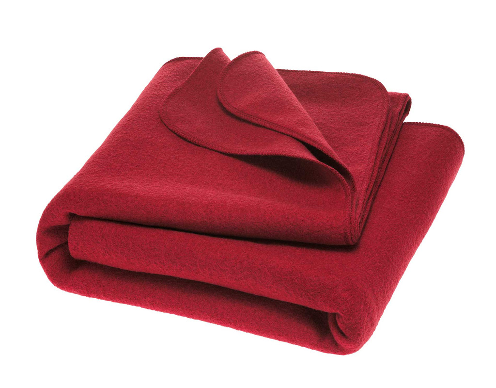 Disana Organic Boild Wool Blanket 
Color:  398 Bordeaux