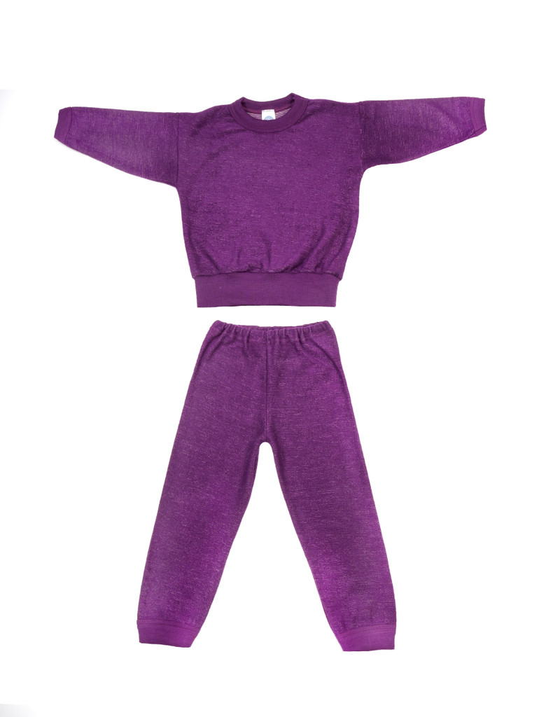 Cosilana Organic Wool Terry Two-Piece Pajamas
