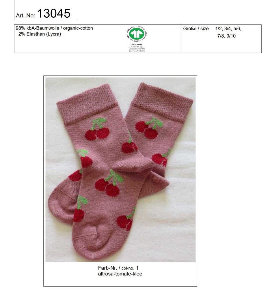 Organic Cotton Kids Socks
