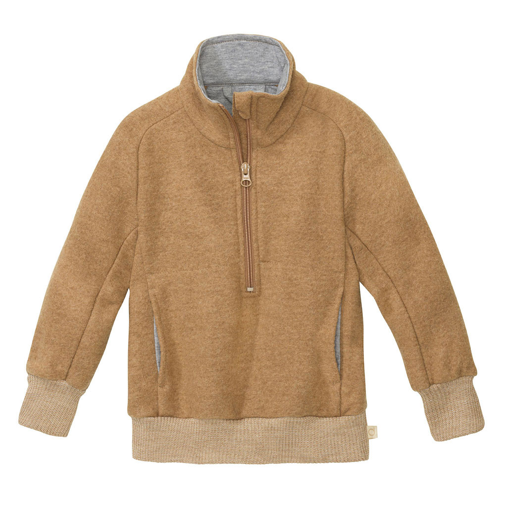 Disana Organic Wool Children's Half-Zip Sweater