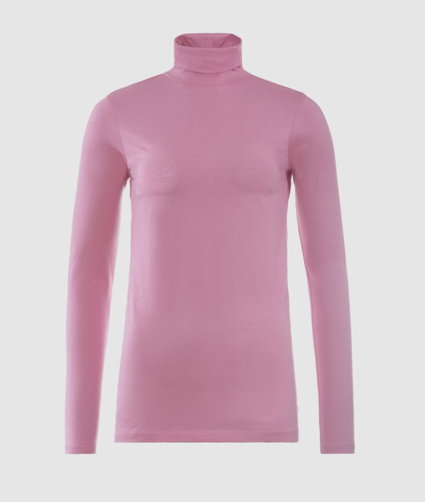 Women's Organic Cotton Turtleneck shirt
Color: 529 dusty rose