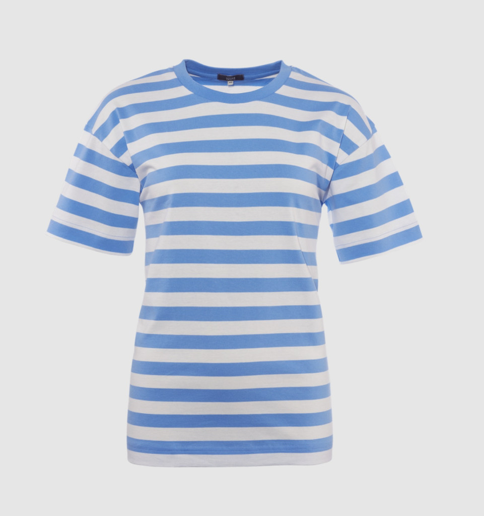 Women's Organic Cotton T-Shirt
Color: 943 Forget-me-not/Offwhite